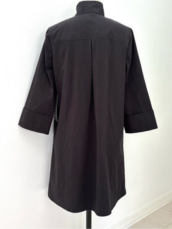 Tuckernuck Charlie Mini Dress NWT Black Cotton Blend 3/4 Sleeves Preppy M - Picture 6 of 9